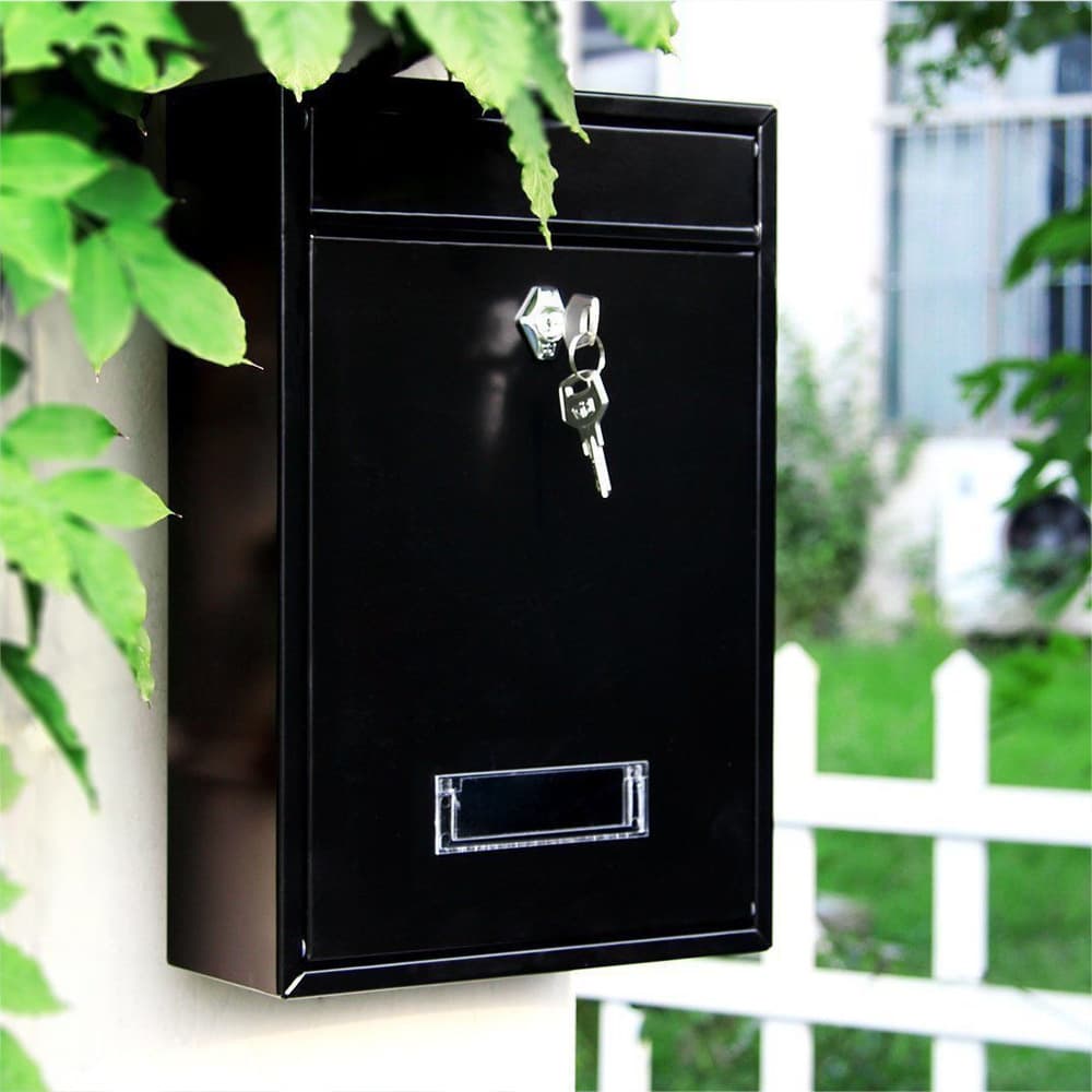 Factory direct sales European mailbox metal home villa mailbox stainless steel mailbox wall-mounted outdoor mailbox