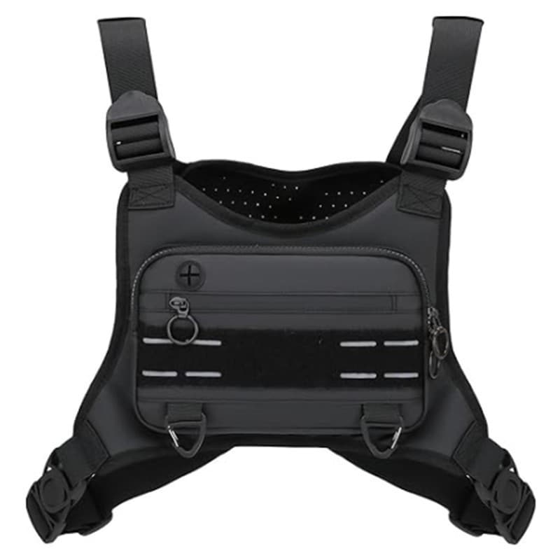 Spot outdoor tactical chest bag men's multi-functional training running shoulder sports hiking fitness bag tactical mobile phone bag