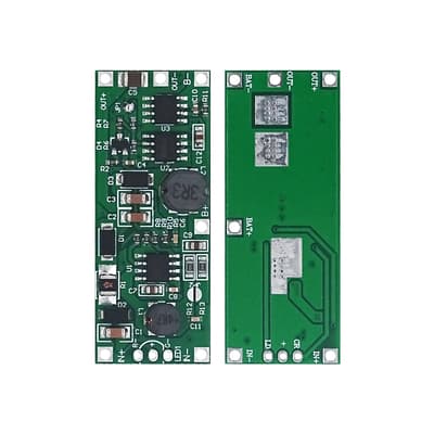 3.7V Lithium Battery DC UPS Uninterruptible Module with Charge, Discharge, and Boost to 9V/12V for Power Outage