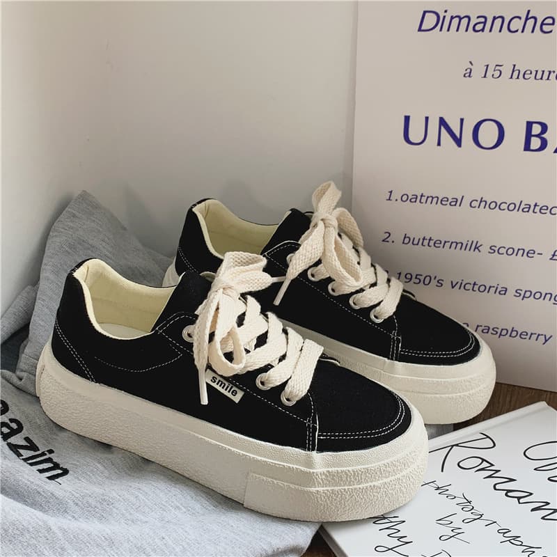 Flat Low-Top Spring White Shoes for Women 2023 New Student Breathable Canvas Shoes College Style Korean Pink Cloth Shoes