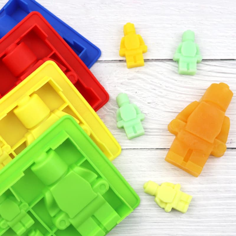 Xingka [Factory Direct] [Wholesale Silicone Robot Ice Cube Tray Lego Mold Ice Mold Lego Man 5 Holes