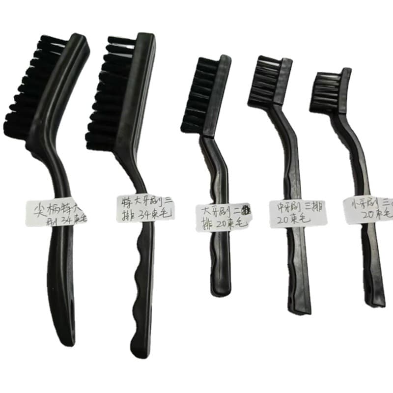 Wholesale anti-static brush, industrial toothbrush, pen brush, U-shaped brush, crank brush, black large, medium, and small anti-static brushes