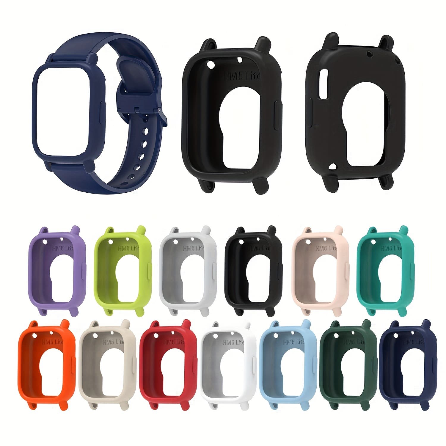 Suitable for Redmi 5Lite Silicone Case Redmi watch5 Active Silicone Protective Case Half Pack Soft Case
