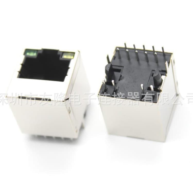 RJ45 Connector with Filter, 100M Ethernet Port Replacement for HANRUN HR951180A HY951180A