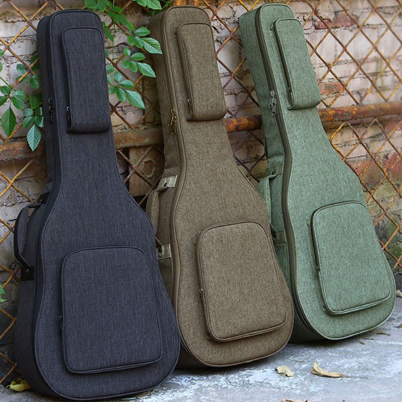 Ruiz Thickened Guitar Bag Double Shoulder Strap 39 40 41 Inch Waterproof Shockproof Acoustic Guitar Case