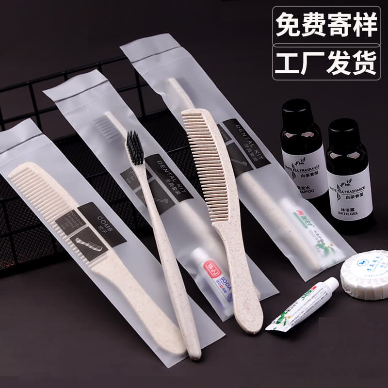 Custom logo wholesale of soft-bristle dental kits with toothpaste for hotels, guesthouses, and B&Bs