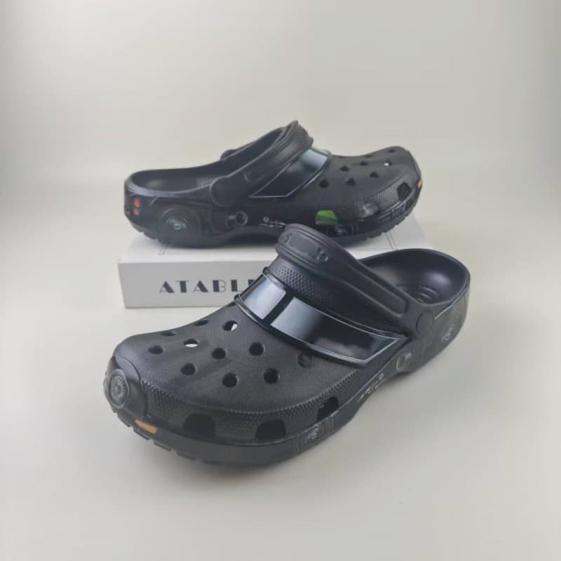 Batman Kids Closed-Toe Clog Sandals Casual Outdoor Beach Sandals Non-Slip Wearable Parent-Child Cartoon Sandals