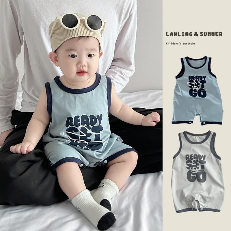 Baby Romper Summer Thin Korean Style Boys Clothing Cool Vest Newborn Infant Summer Crawlsuit