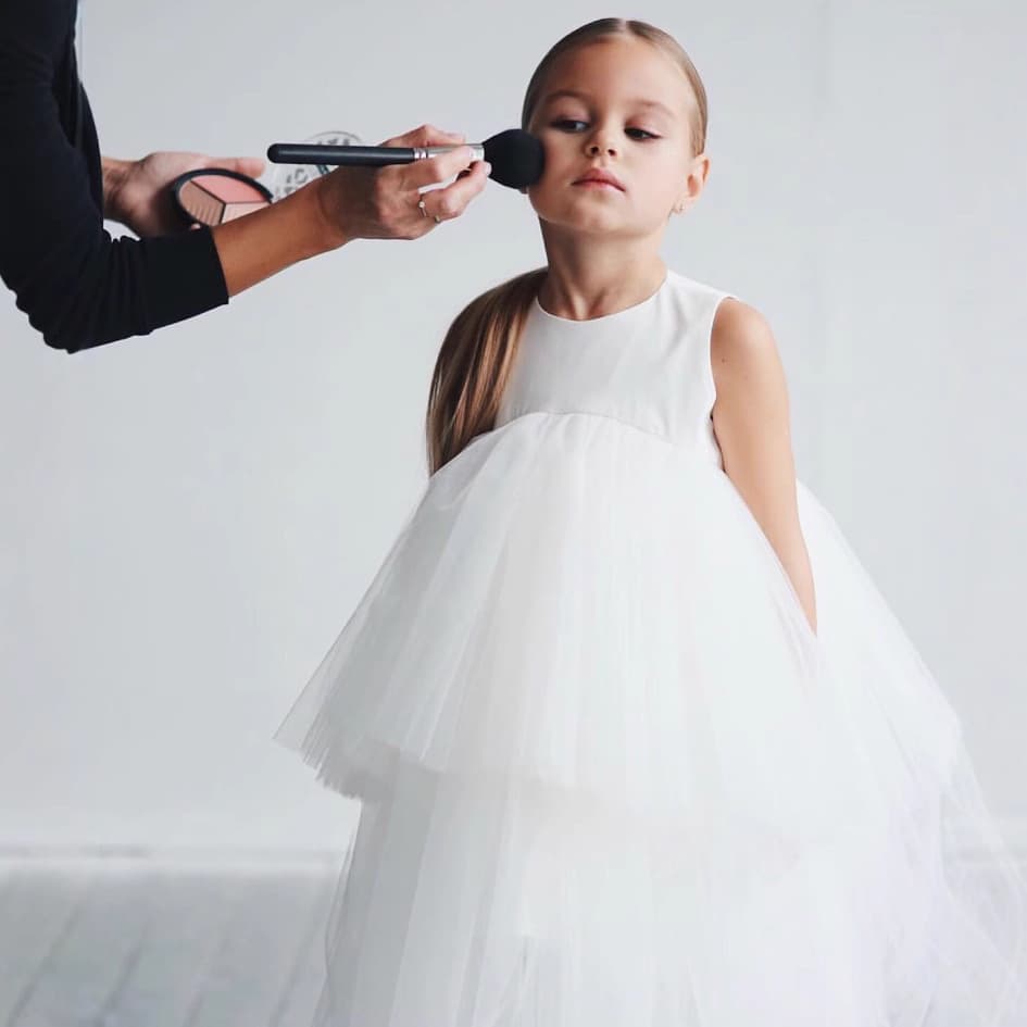 Children's Dress Girls Princess Dress Tulle Skirt Spanish Style Puffy Dress Bowknot Little Princess Toddler Girl