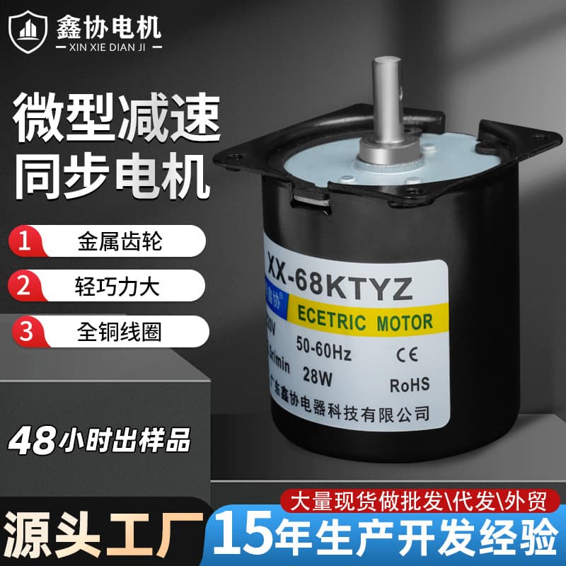 Micro AC Synchronous Permanent Magnet Motor Speed Reducer for Curtain And Prayer Wheel Brushless Motor Mini Electric Machine