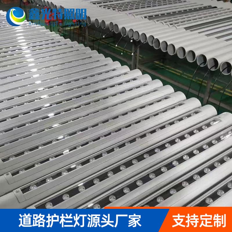 LED Guardrail Lights for Bridge and Road Lighting, Low-Height Road Illumination, Polarized Anti-Collision LED Guardrail Lights, Warm White Customization