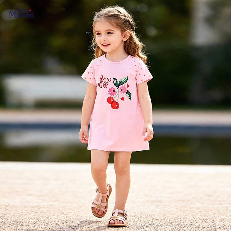 Little Maven Summer Children's Dress In Stock Wholesale Cute Baby Dress European and American Style Girl Dress