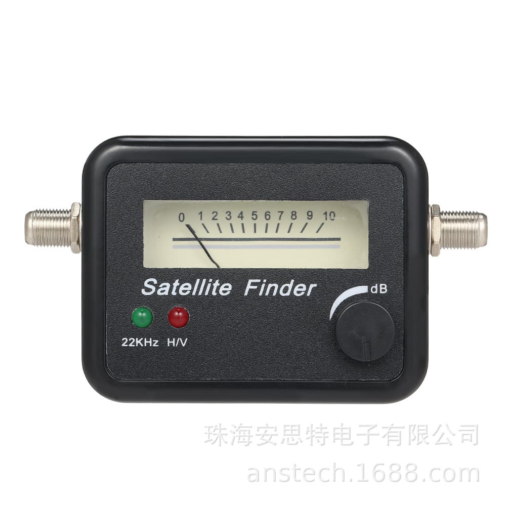 9502 Silver Background Black Text Satellite Signal Finder SAT FINDER Satellite Finder