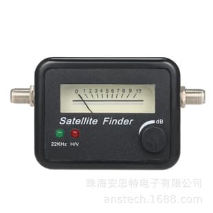 9502 Black Background White Text Satellite Finder SAT FINDER Satellite Finder