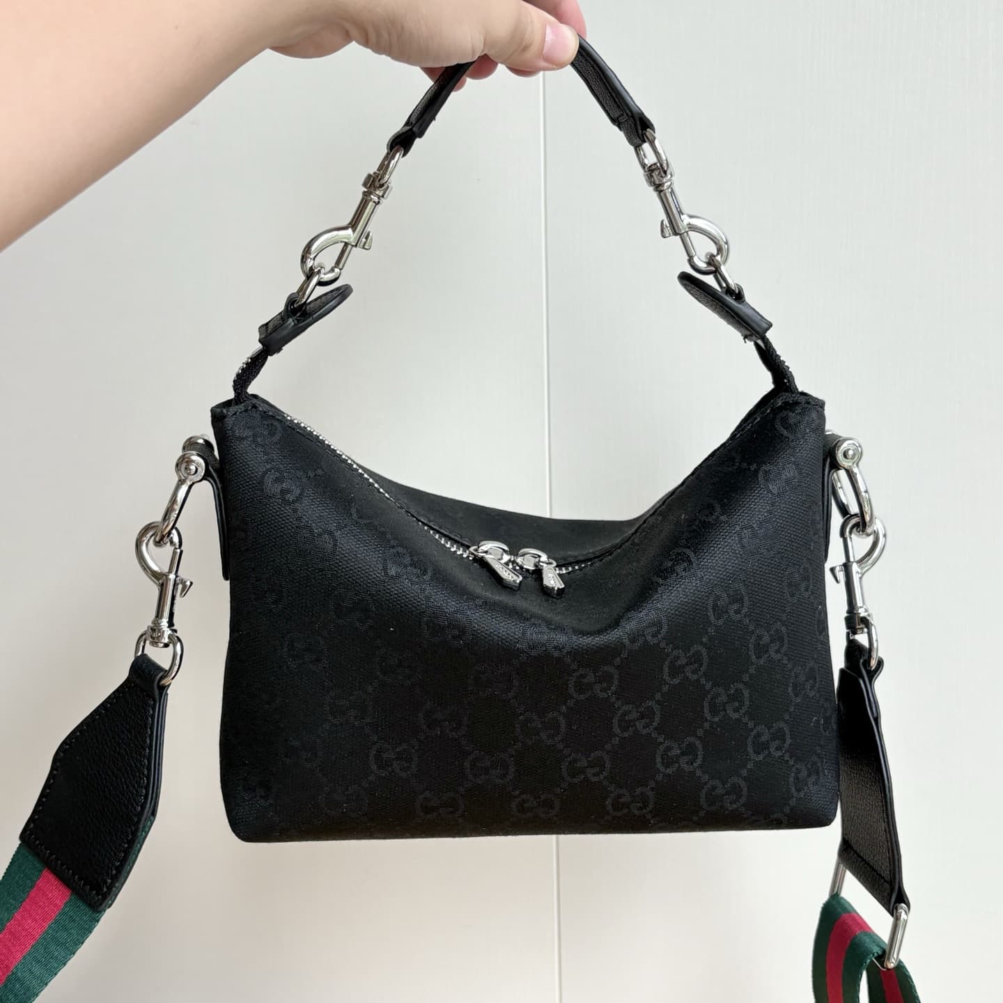 Presbyopic shoulder bag G family fashion handbag armpit bag shoulder crossbody bag handbag small genuine leather canvas four colors