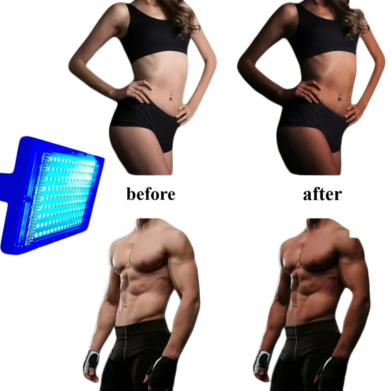 Cross-border Tanning UV Sunbed Light Skin Beauty Full Body Tanning Machine LED Tanning Lamp USB Plug