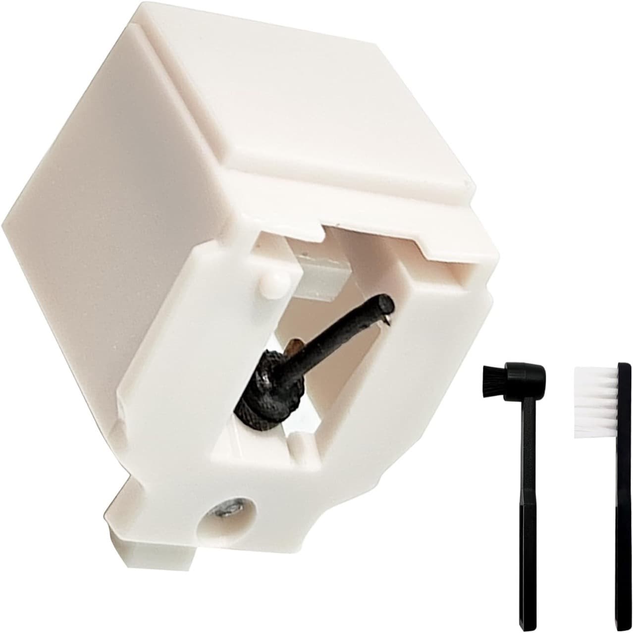 Replacement Stylus with Black and White Cleaning Brushes (1 Stylus + Black Brush + White Brush)