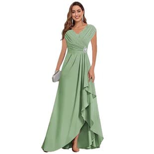 European and American Cross-Border Evening Gown 2026 Waist-Cinching Bridesmaid Banquet Party Dress with High-End Feel, Suitable for Daily Wear, Elegant Dress for Women