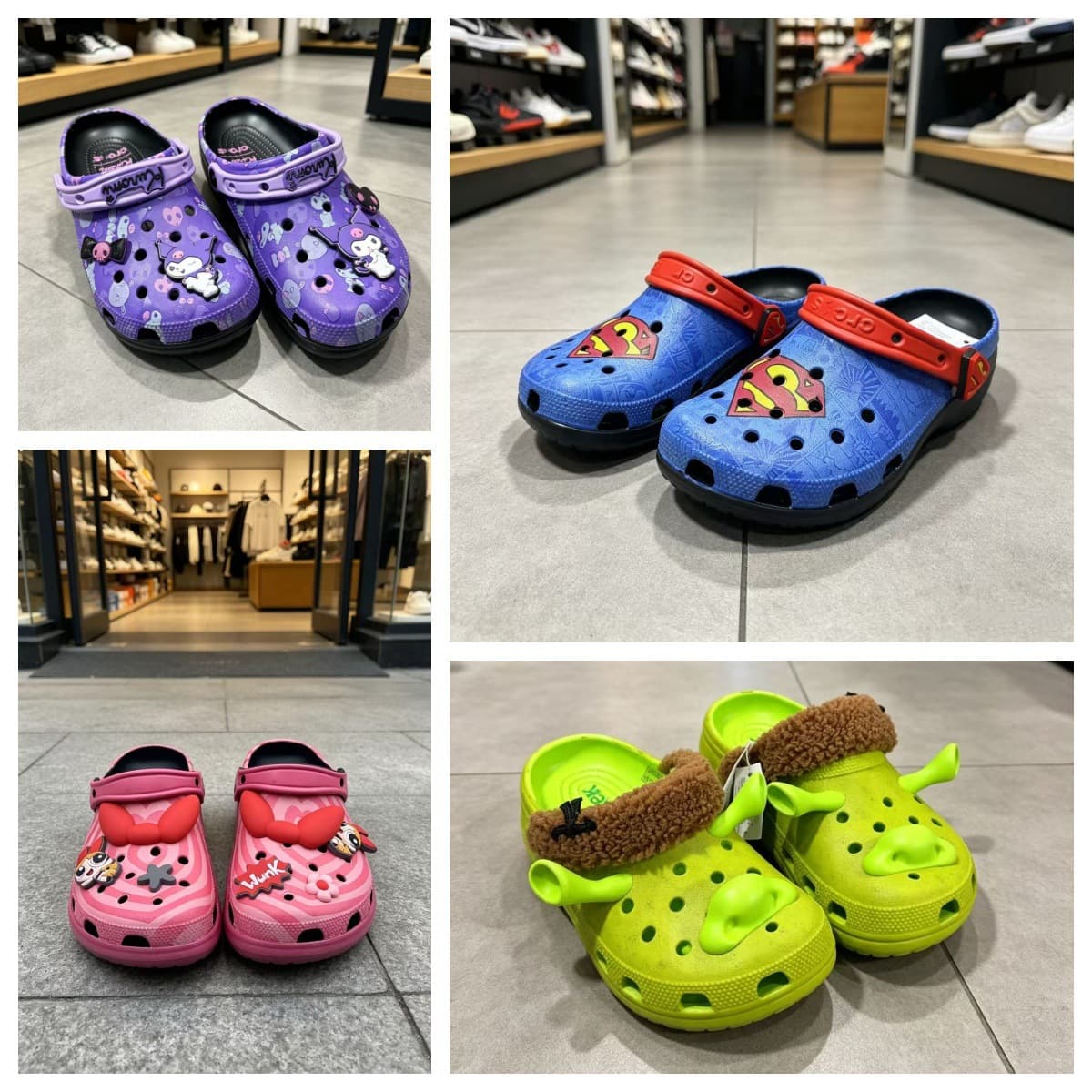 Powerpuff Girls Co-branded Croc-style Shoes Parent-Child EVA Non-slip Beach Shoes Cartoon Couple Shoes Wholesale