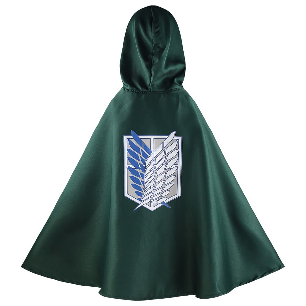Halloween Attack on Titan Survey Corps Wings of Freedom Captain Cloak Cosplay Anime Costume