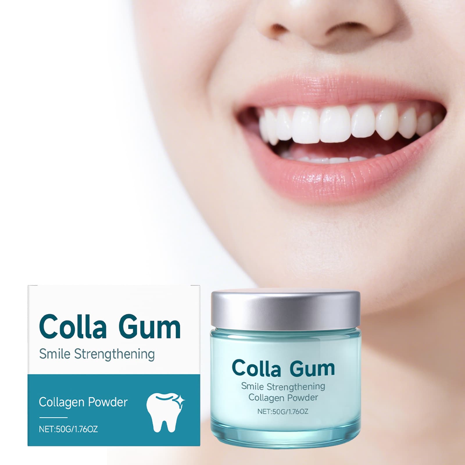 Collagen Tooth Powder Gentle Cleaning Protects Tooth Surface Stains Fresh Smile Daily Oral Care Tooth Powder