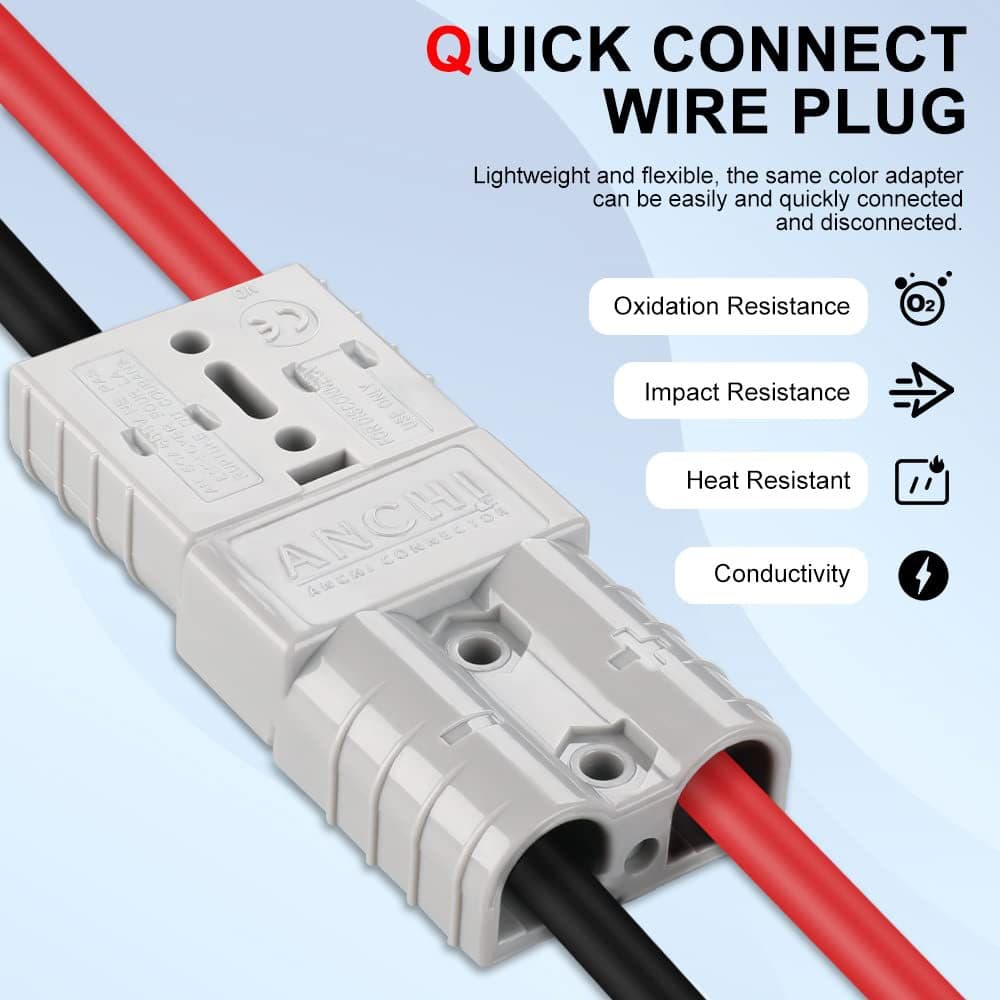 Battery Connector Solar Panel Power Conversion Adapter Lithium Battery Connector to MC4 Charging Cable