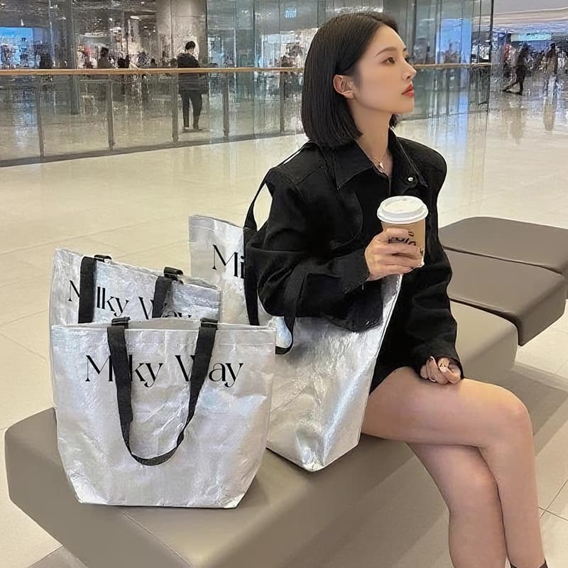 Advertising woven bags for clothing stores, large bags, large clothing handbags, large capacity shopping bags, gift bags