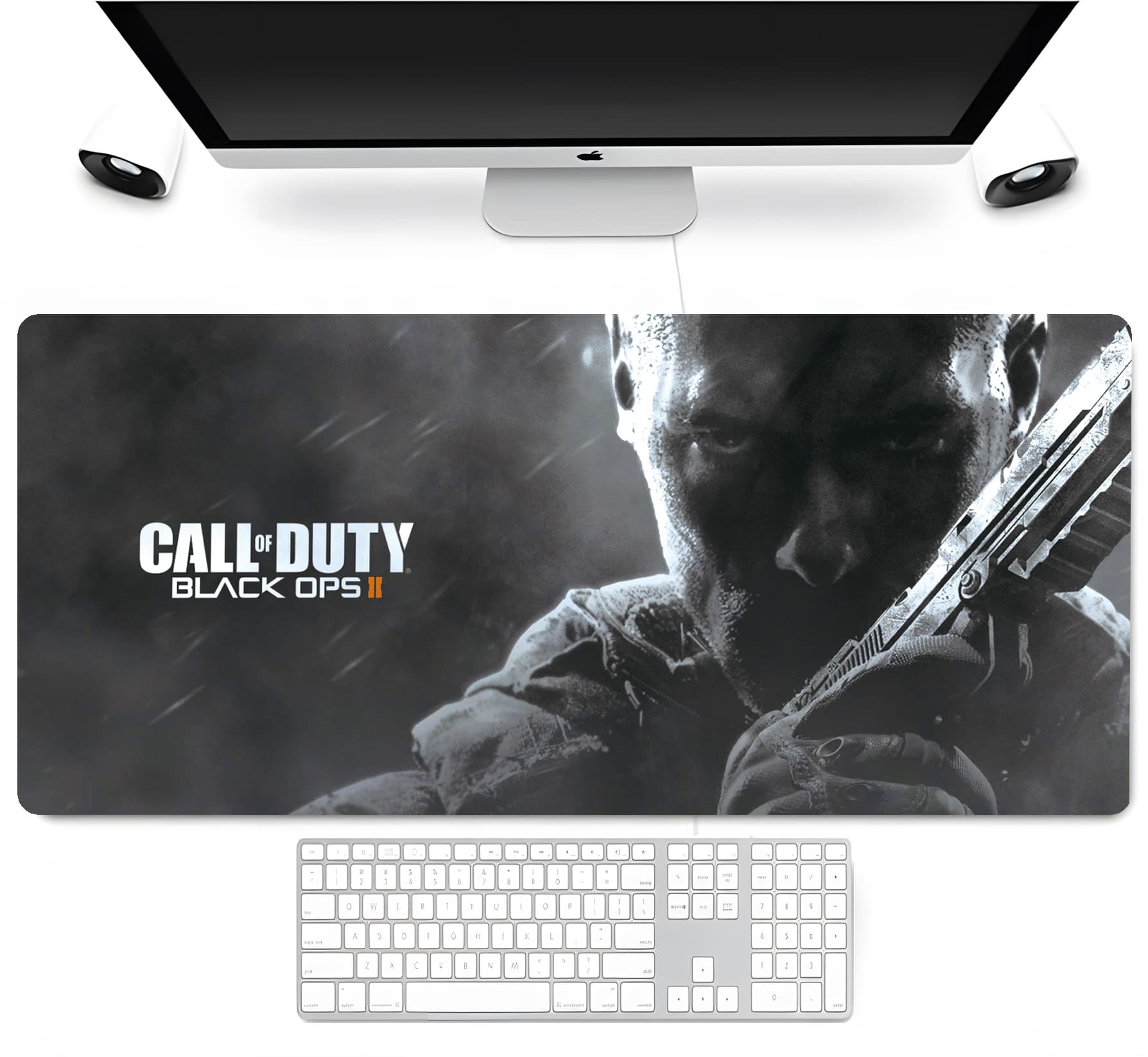 Military Shooting Game Mouse Pad Waterproof Stitched Edge Office and Esports Dual-Use Mat
