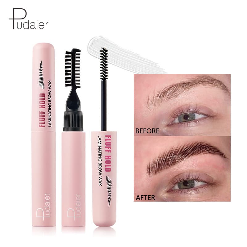 Pudaier natural three-dimensional eyebrow cream European and American double-head eyebrow comb eyebrow styling cream colorless styling eyebrow gel