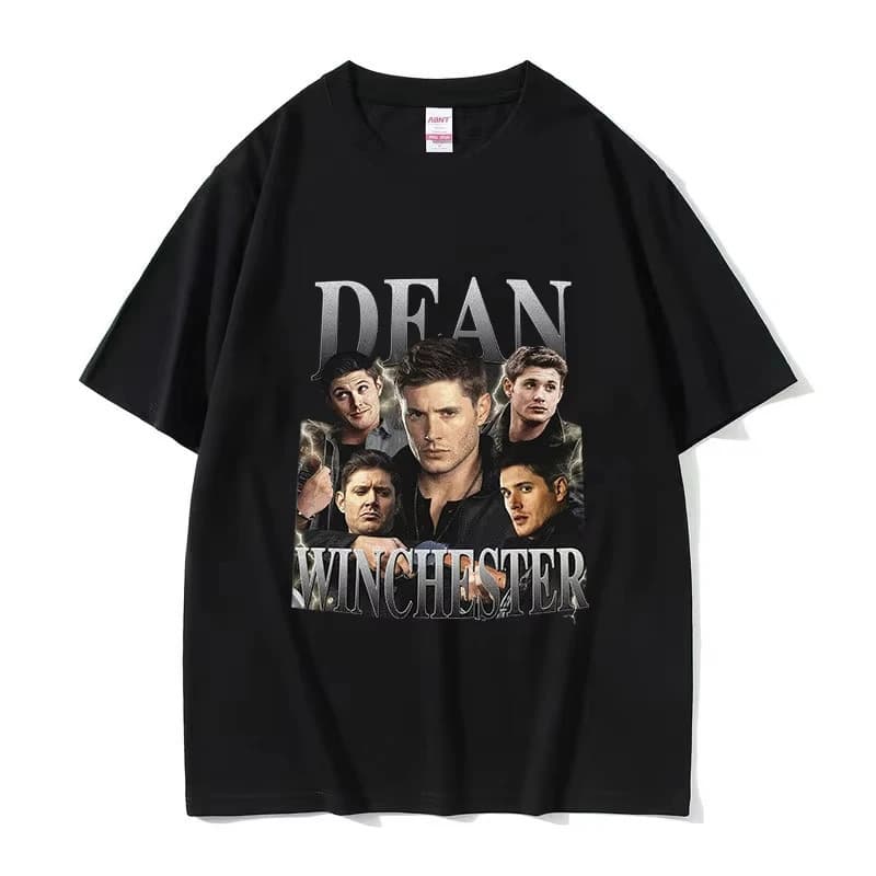 [Cross-border European Code] Retro Dean Winchester Actor Graphic T-Shirt