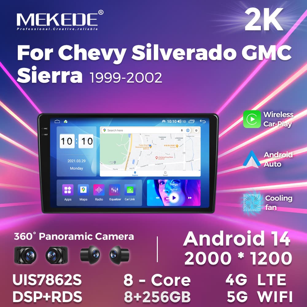 Android Car Navigation for Chevy Silverado GMC Sierra 1999-2002