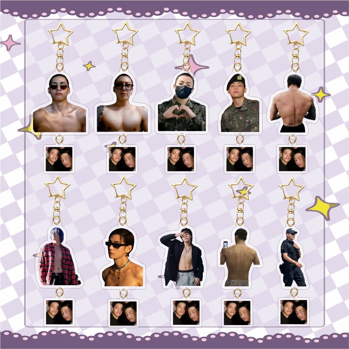 jung kook Jungkook 24 years new acrylic keychain pendant jewelry star peripheral kpop