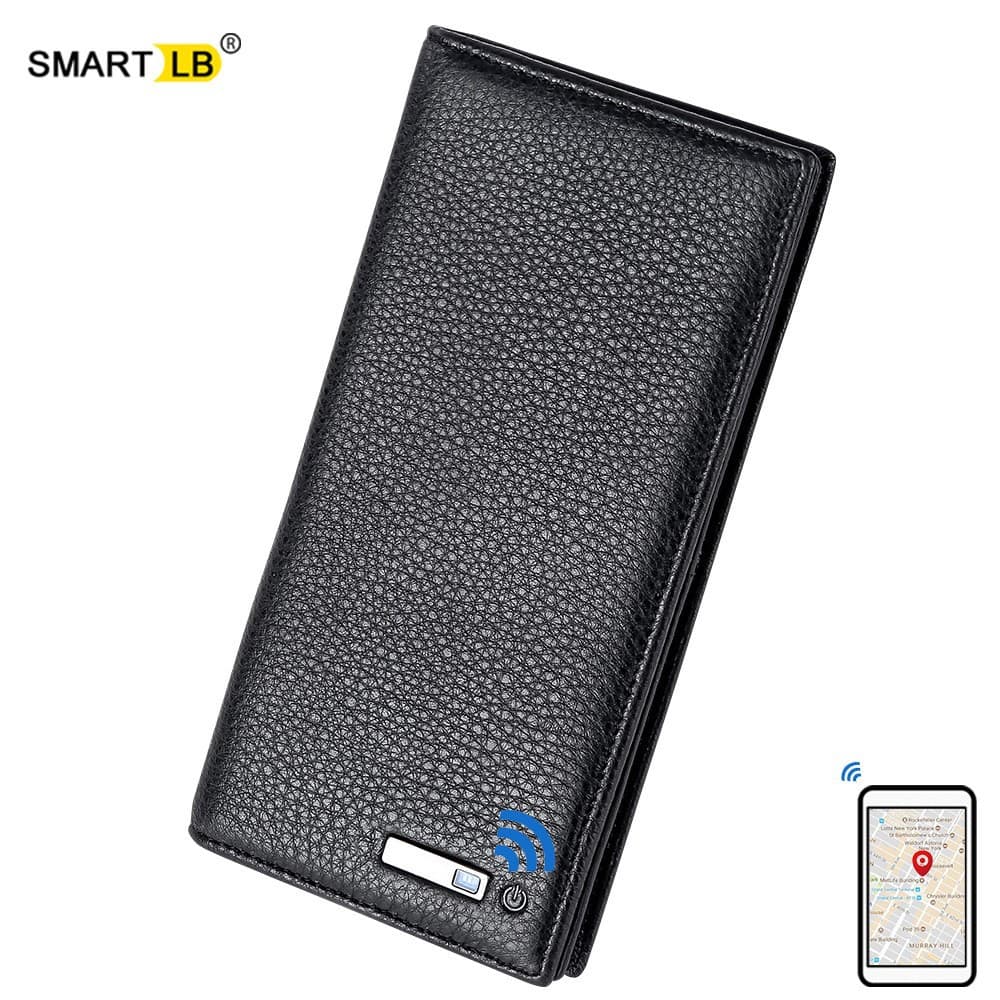 Smart Anti-Lost Wallet for Men, Business Anti-Theft, Multi-Card Slot, Multi-Functional Coin Purse, Genuine Leather Cross-Border Wallet