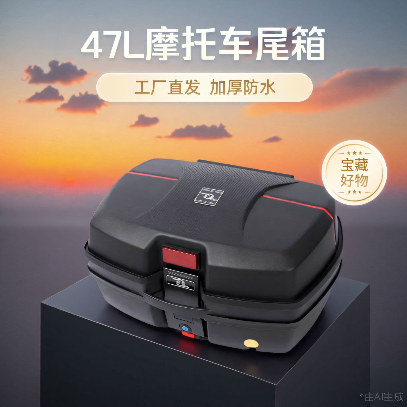 Thickened Electric Vehicle Trunk, Electric Scooter Tail Box, Motorcycle Tail Box, Motorcycle Trunk, Electric Scooter Trunk