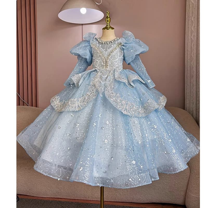 Children's Princess Dress, Flower Girl Wedding Dress, Little Girl Birthday Dress, Girl Host High-End Dress, Catwalk Piano Performance Outfit