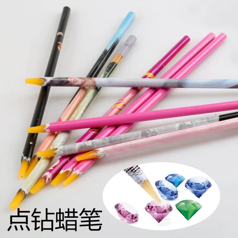 Nail Art Wax Pencil Rhinestone Picker Pen Dotting Pen Nail Art Rhinestone Picker DIY Jewelry Rhinestone Setting Essential Tool Supplies