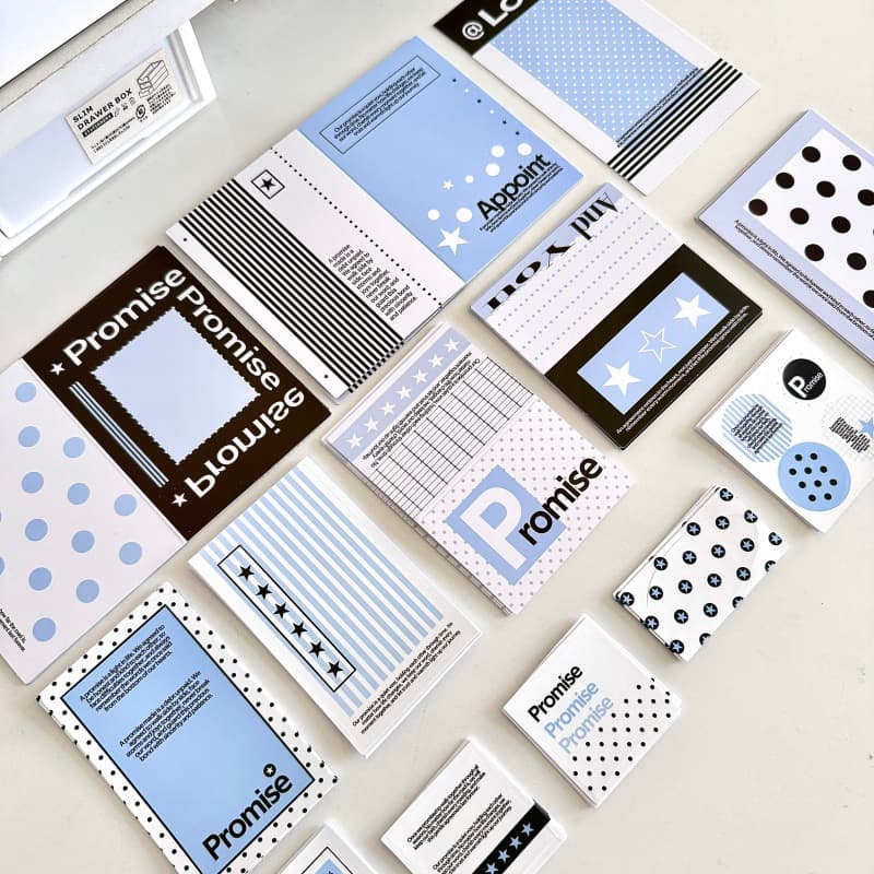 APPOINT Cultural Creative SET Materials: Salt-style sealing minimalist INS style Korean style stickers, packing and card DIY decorative stickers