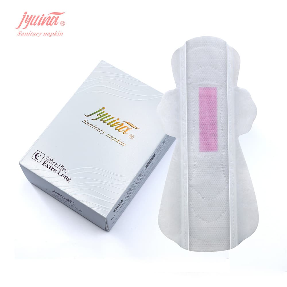 Own Brand Jyllina Paper Box Packaging High Absorption Ultra-Thin Premium Sanitary Napkins Export Brand OEM