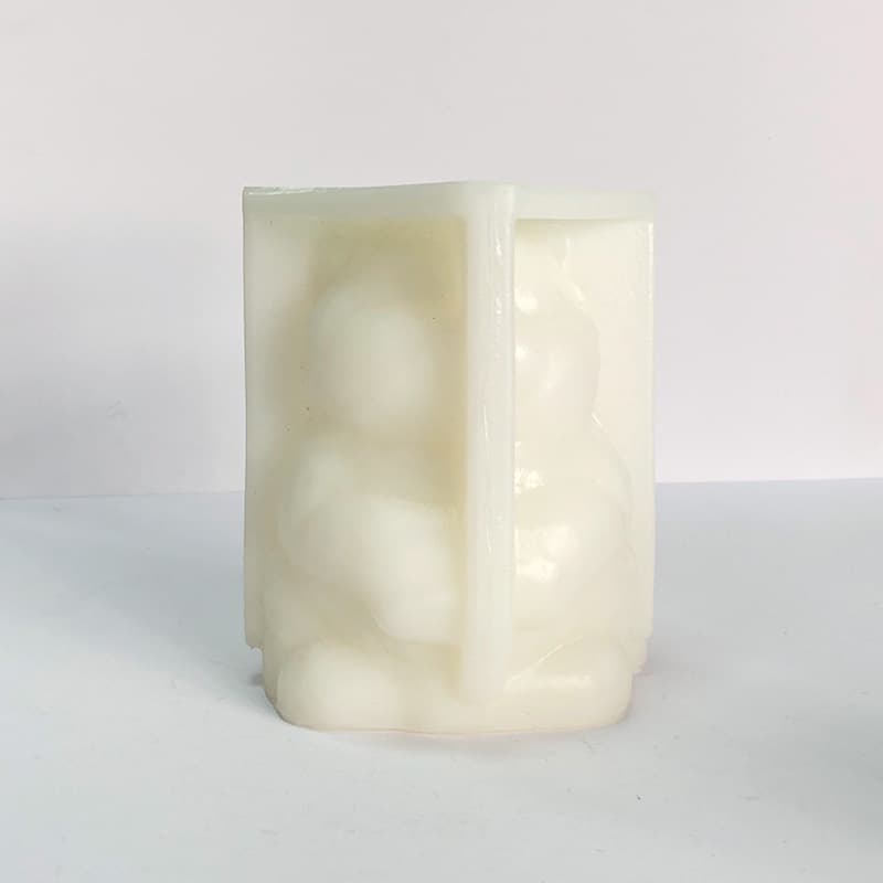 Renshan new kitten scented candle silicone mold three-dimensional fat cat drip glue plaster ornament cat candle mold