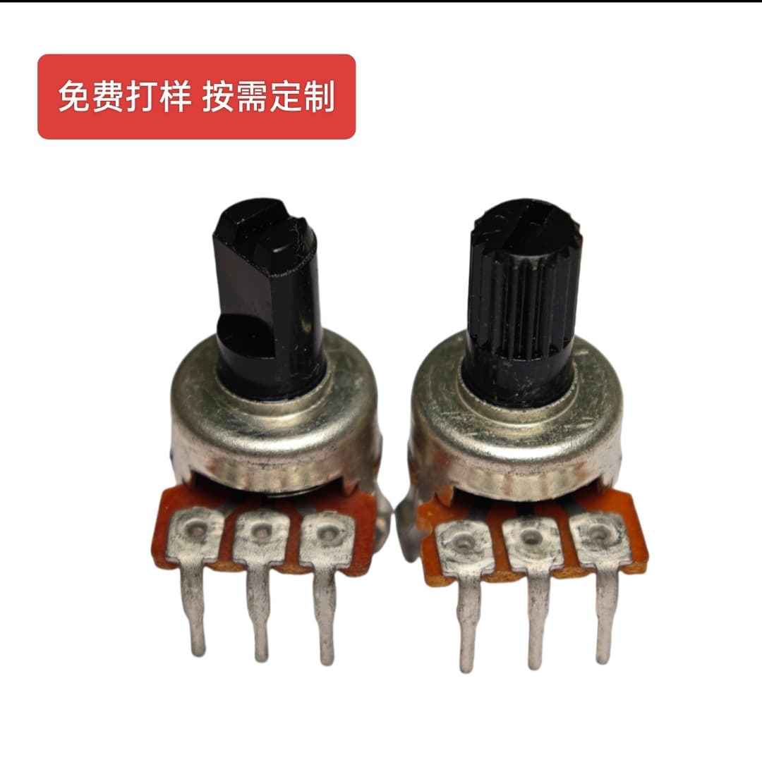 Factory Direct 12MM Rotary Potentiometer R1212N Single-Gang Bent Pin Potentiometer 10k Carbon Film Potentiometer