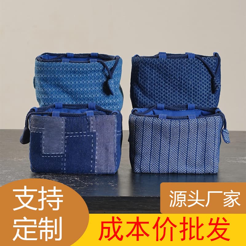 Chinese teapot teacup storage bag tea ceremony accessories fabric storage bag portable travel set one pot two cups cloth bag