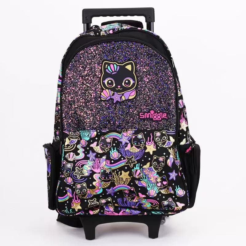 Australian Smiggle Backpack for Primary and Secondary School Students Large Capacity Cartoon Backpack Outdoor Casual Bag