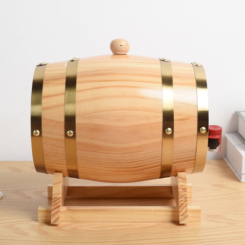 Cross-border Best-selling Wooden Wine Barrels, Home Oak Barrel Decor, Bar and Restaurant Retro Craft Beer Barrels with Custom Logo Printing