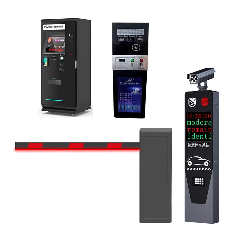 Overseas Terminal Swipe Card Advertising Barrier Integrated Machine Property Parking Lot Toll Management Gate with License Plate Recognition