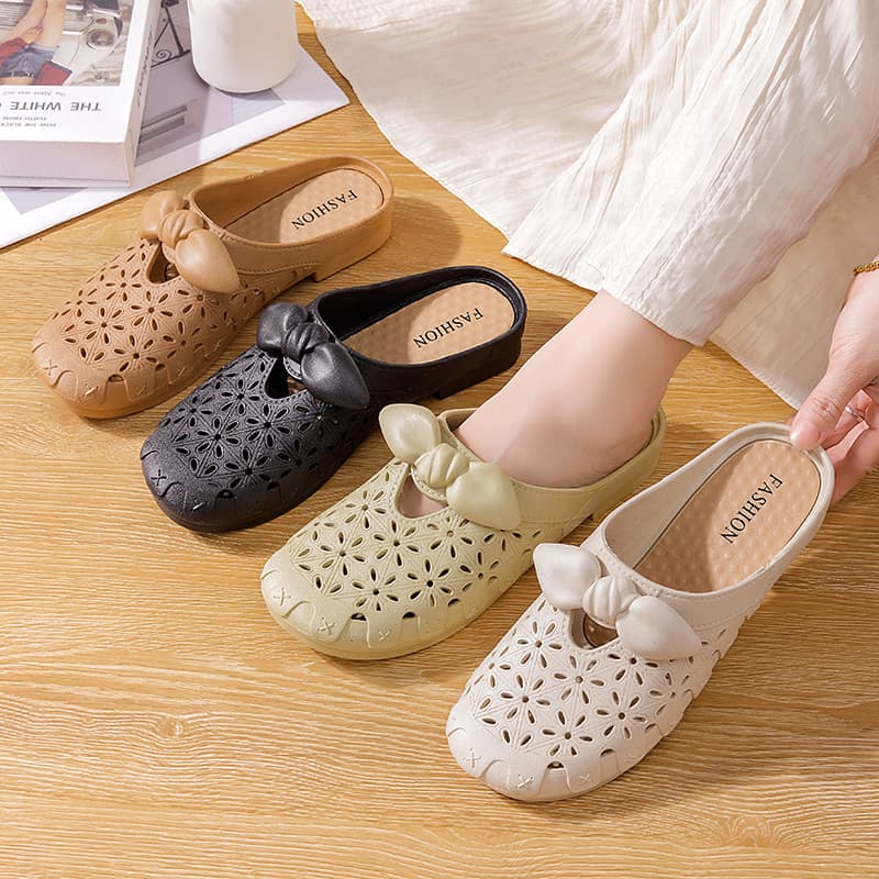 Heli Shark Women's Half Slippers Summer New Style Casual Outdoor Sandals Clog Shoes Women's Sandals