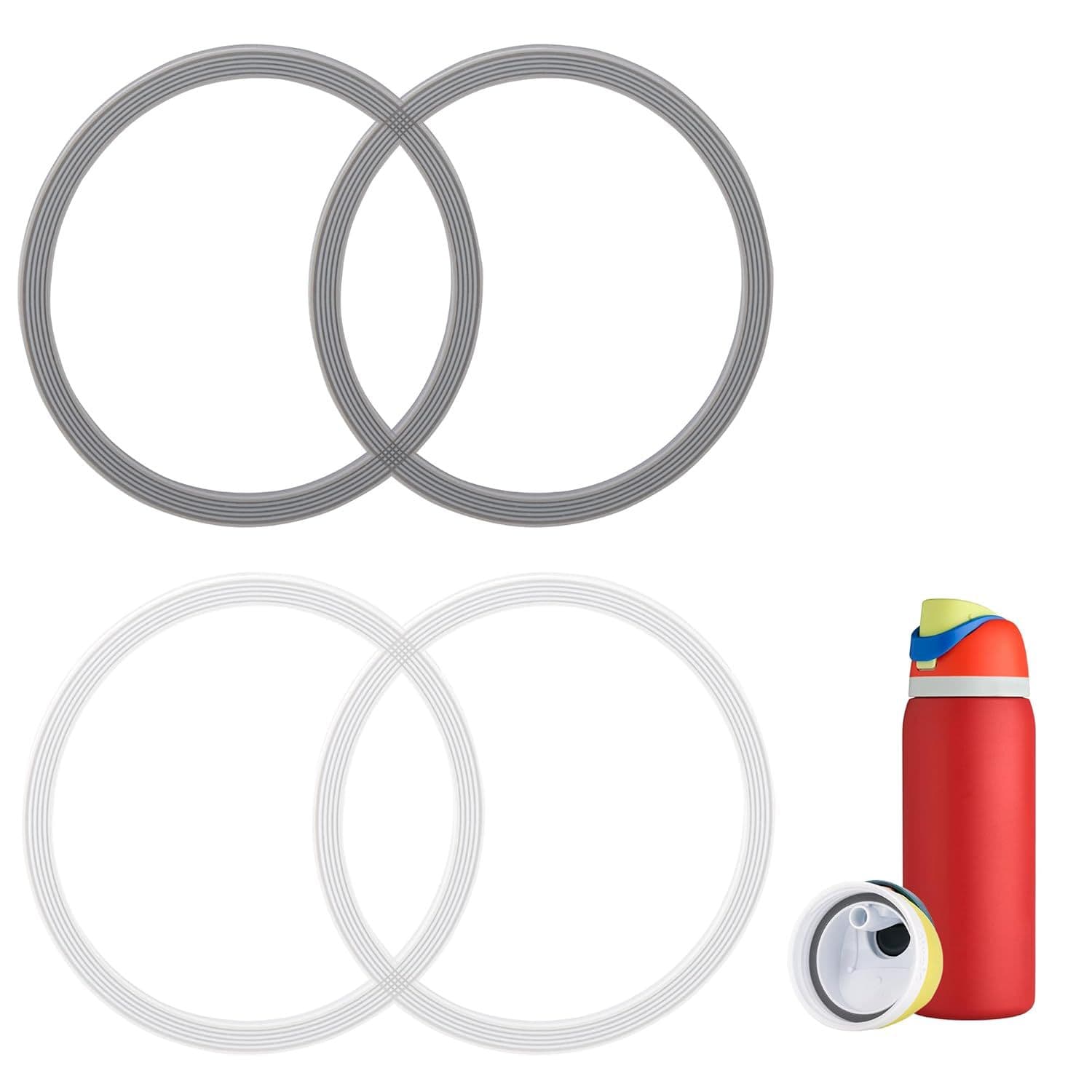 Owala FreeSip Sealing Ring Water Bottle Gasket Replacement Parts, Compatible with 24-40 oz Water Bottle Sealing Cap Gasket
