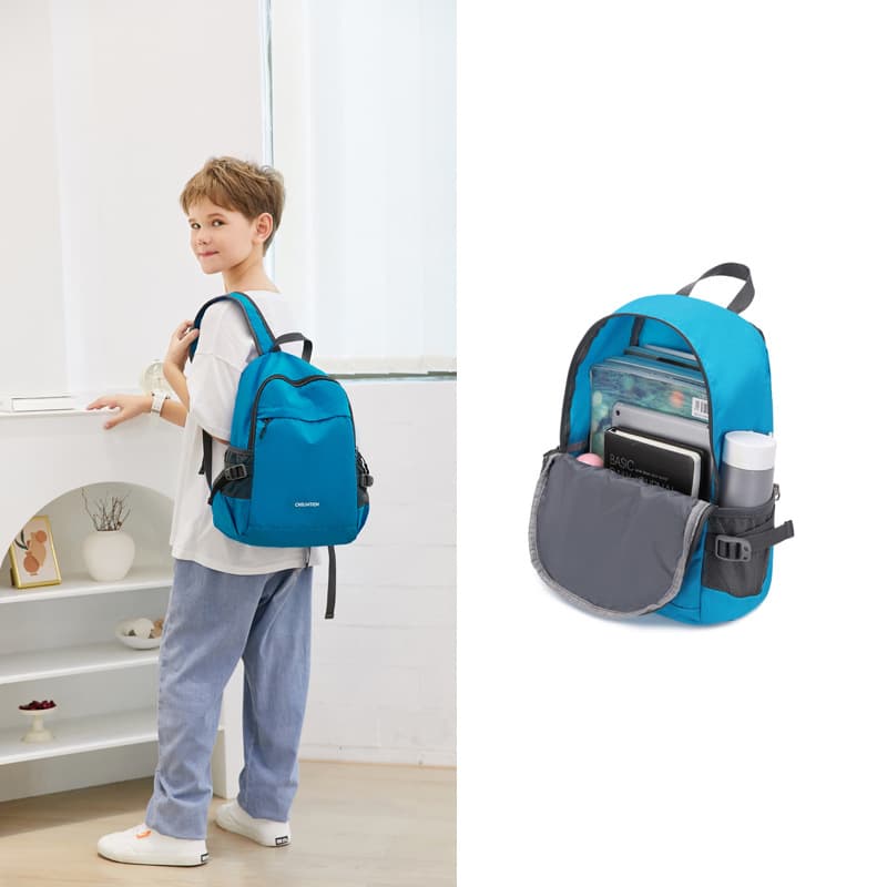 Foldable Backpack for Outings, Outdoor Elementary Tutoring Backpack, Thin Travel Backpack for Children's Spring Outings