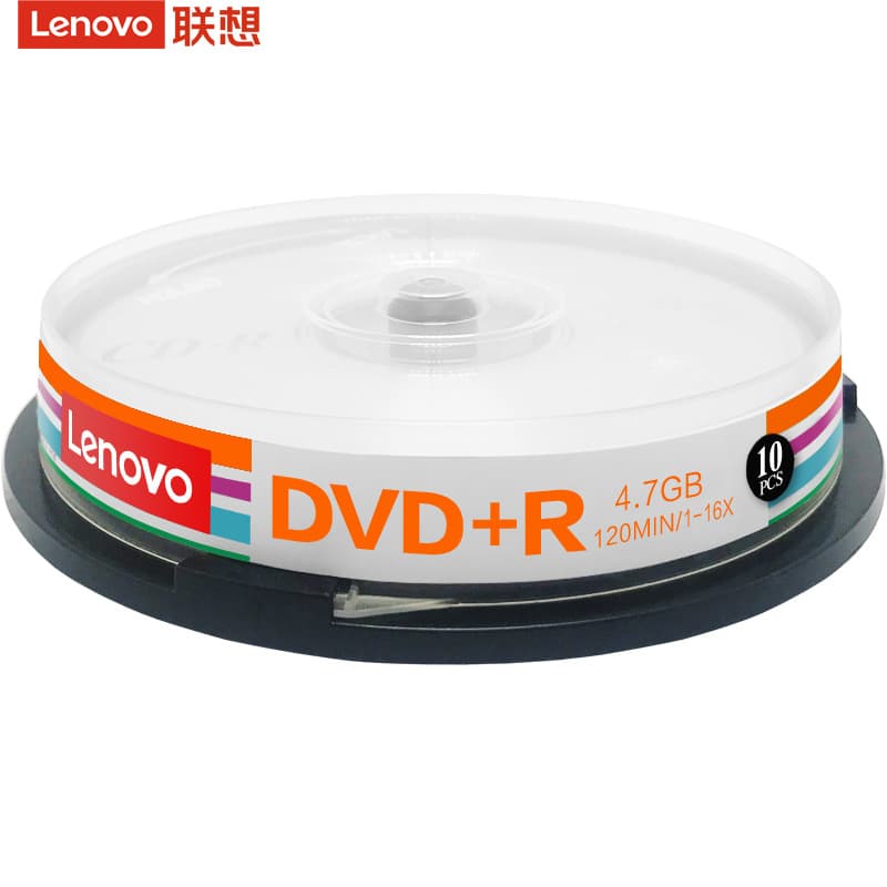 Lenovo DVD+R disc/burning disc 16-speed 4.7GB office series 10 pieces in a barrel