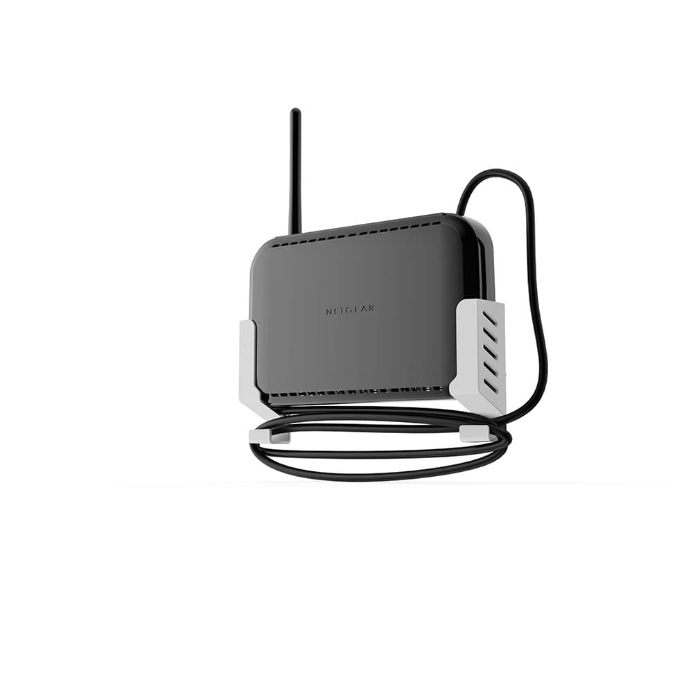 New cross-border WiFi router wall mount bracket with screws or double-sided tape for mounting laptops