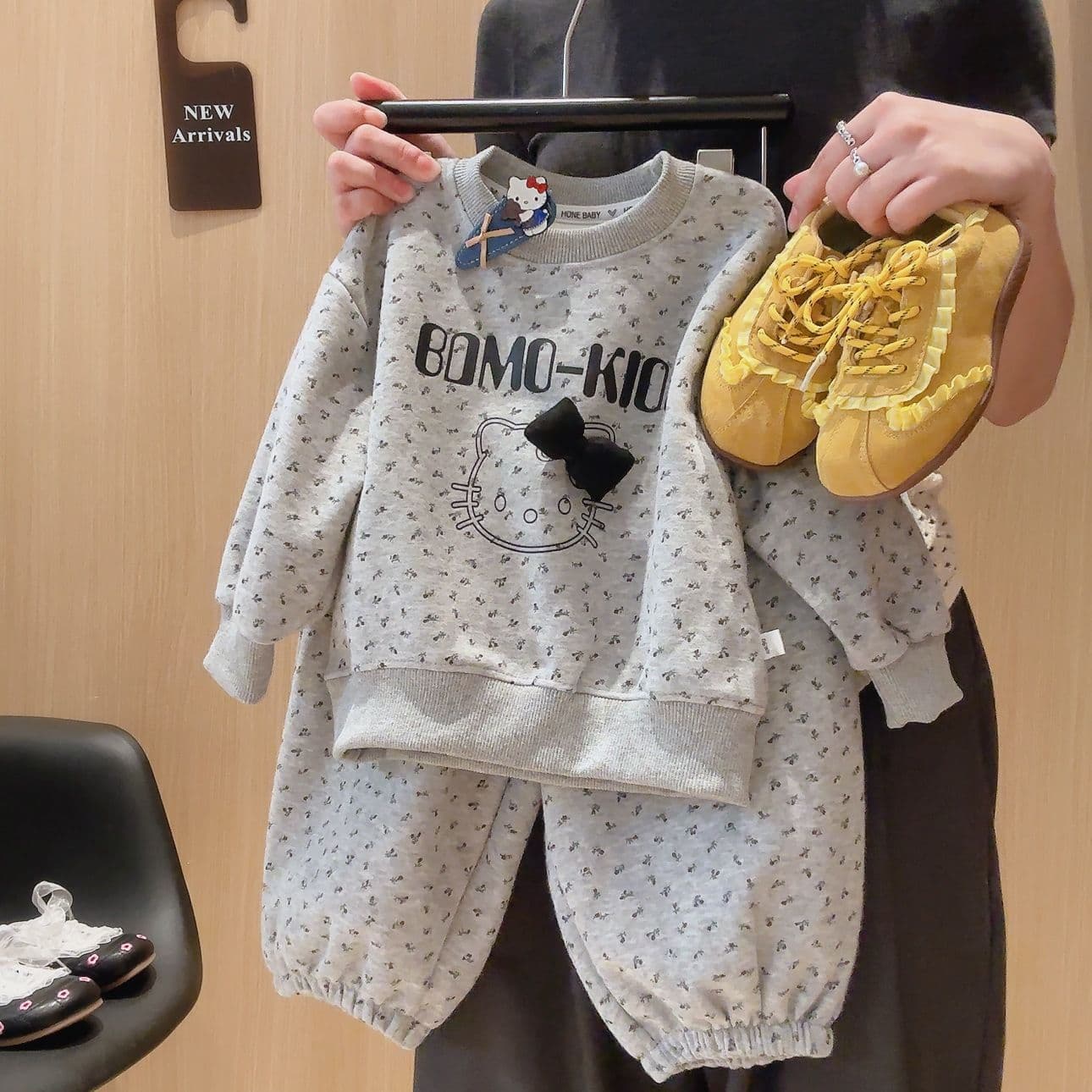 2026 autumn new children's sweatshirt set cute girls sweatshirt and sweatpants Korean style sweatshirt set